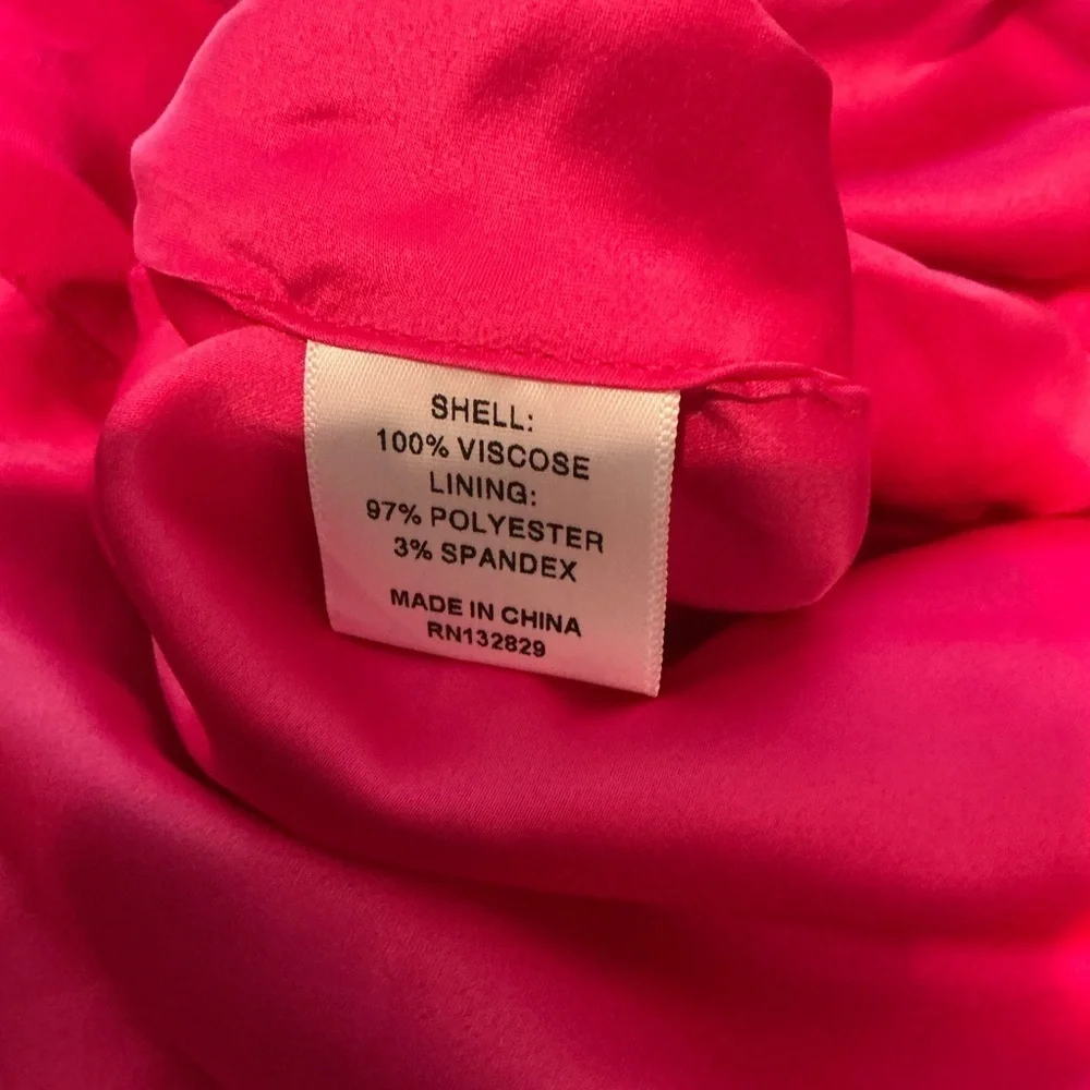 NWOT Elegant Pink Wrap Blouse Size Small